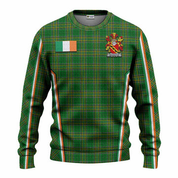 Brabazon Irish Clan Coat of Arm Tartan Knitted Sweater Flag Style