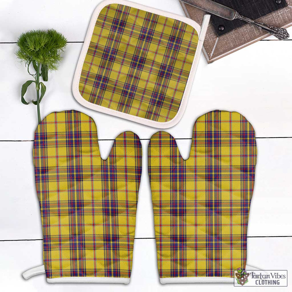 Bracken Tartan Combo Oven Mitt & Pot-Holder Combo 2 Oven Mitt & 1 Pot-Holder Black - Tartan Vibes Clothing