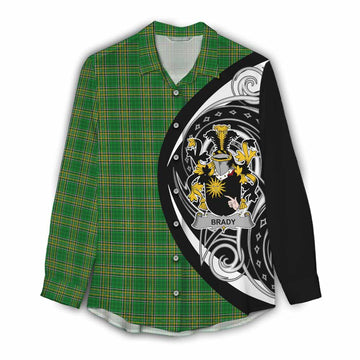 Brady Irish Clan Women's Casual Shirt Celtic Circle Style Female - Tartan Vibes Clothing
