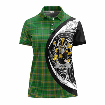 Brady Irish Clan Women's Polo Shirt Celtic Circle Style Women - Tartan Vibes Clothing