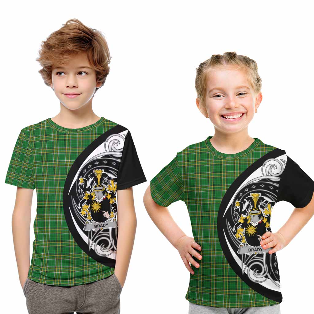 Brady Irish Clan Kid T-Shirt Celtic Circle Style Youth XL Size14 - Tartan Vibes Clothing