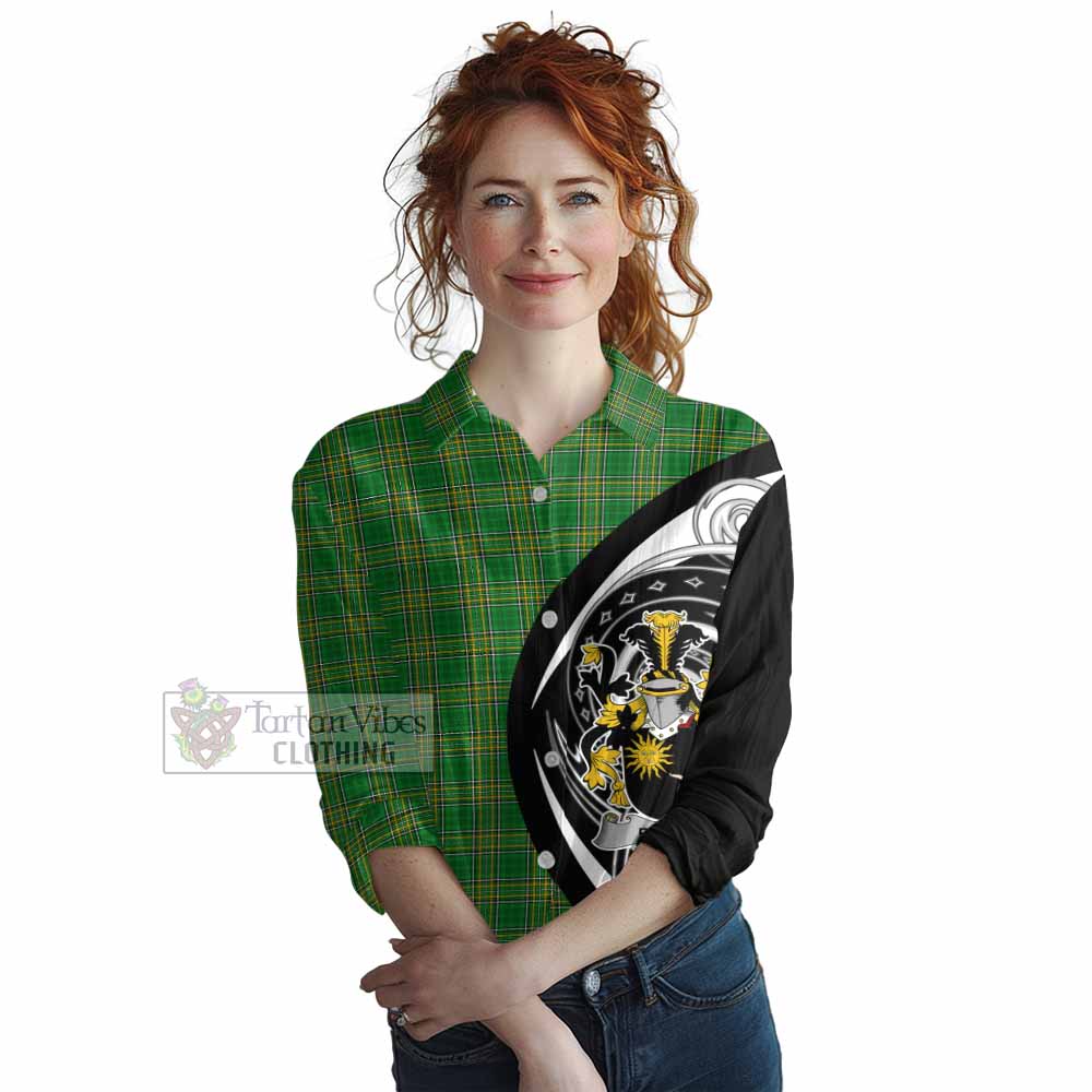 Brady Irish Clan Women's Casual Shirt Celtic Circle Style - Tartan Vibes Clothing
