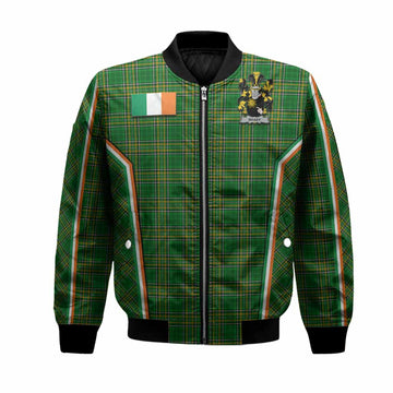 Brady Irish Clan Coat of Arm Tartan Bomber Jacket Flag Style