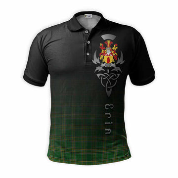 Breen Irish Clan Polo Shirt with Coat of Arms Erin Go Bragh Celtic Inspired