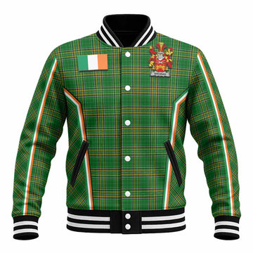 Brennan Irish Clan Coat of Arm Tartan Baseball Jacket Flag Style