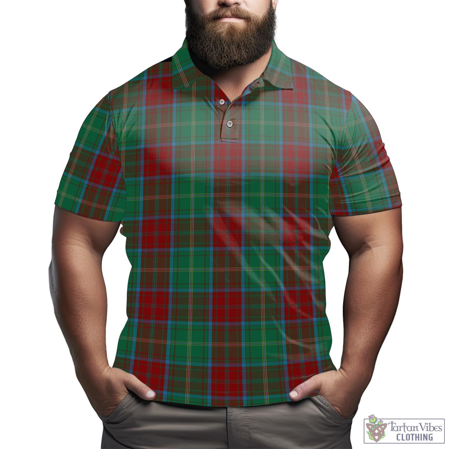 Brewer Tartan Mens Polo Shirt - Tartan Vibes Clothing