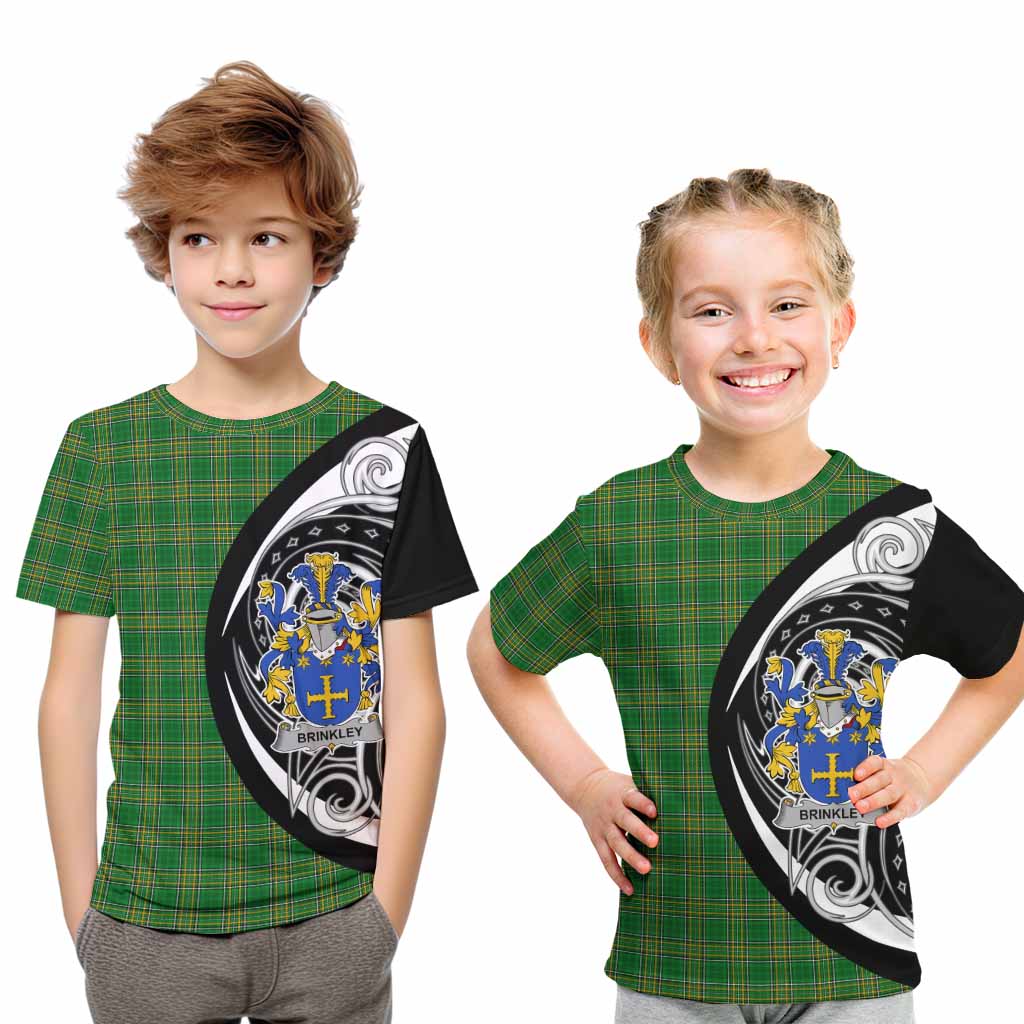 Brinkley Irish Clan Kid T-Shirt Celtic Circle Style Youth XL Size14 - Tartan Vibes Clothing
