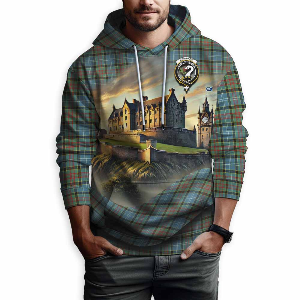 Tartan Vibes Clothing Brisbane Tartan Family Crest Hoodie with Scottish Ancient Castle Style