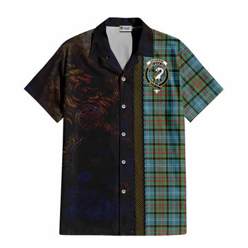 Brisbane Tartan Family Crest Hawaiian Shirt Alba Gu Brath Be Brave Lion Ancient Style