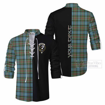 Tartan Vibes Clothing Brisbane Tartan Ghillie Kilt Shirt with Family Crest and Half Of Me Style