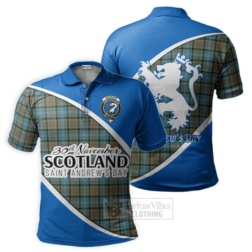 Tartan Vibes Clothing Brisbane Family Crest Tartan Polo Shirt Celebrate Saint Andrew's Day in Style