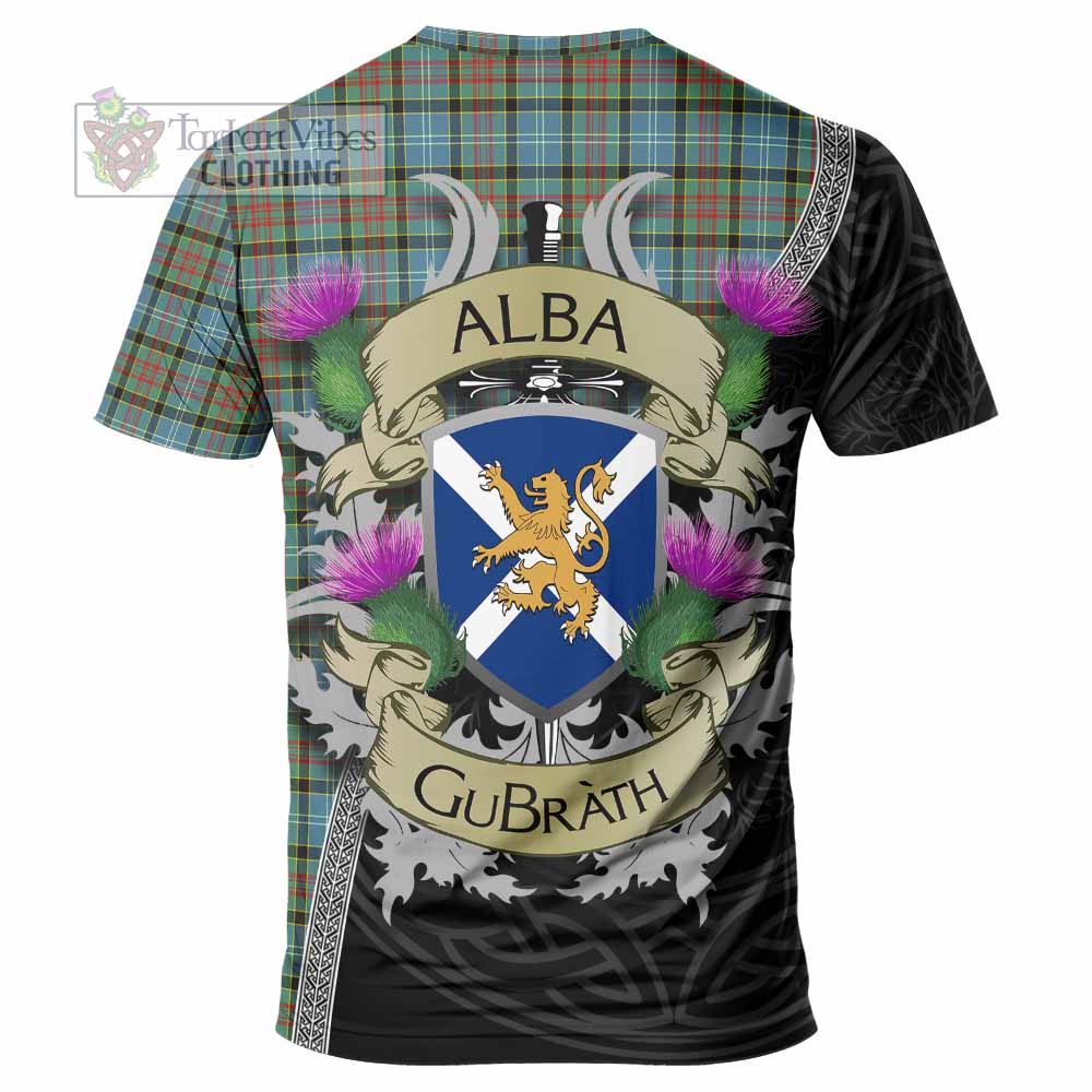 Tartan Vibes Clothing Brisbane Tartan Family Crest T-Shirt Lion Rampant Royal Thistle Shield Celtic Inspired