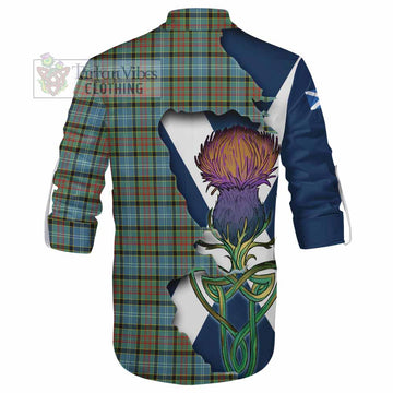 Tartan Vibes Clothing Brisbane Tartan Family Crest Ghillie Kilt Shirt Scottish Thistle Celtic Inspired