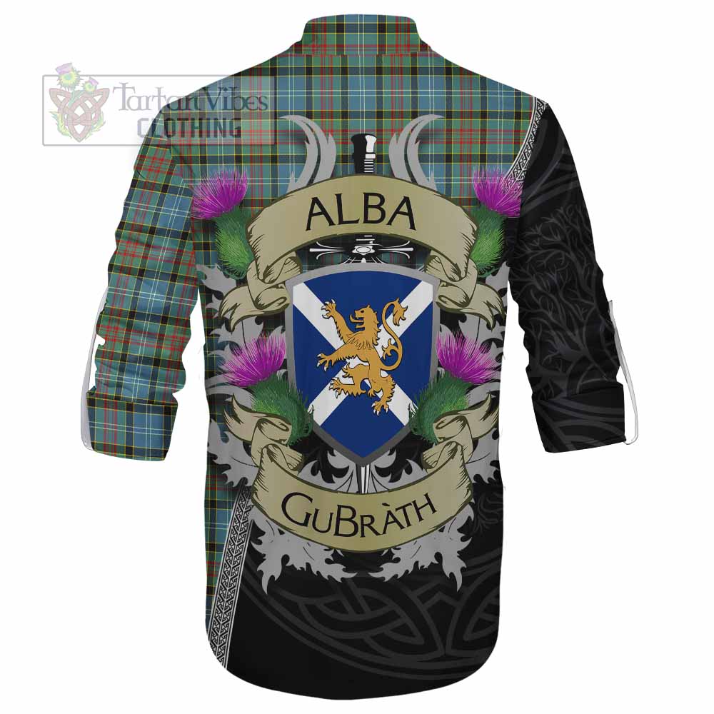 Tartan Vibes Clothing Brisbane Tartan Family Crest Ghillie Kilt Shirt Lion Rampant Royal Thistle Shield Celtic Inspired