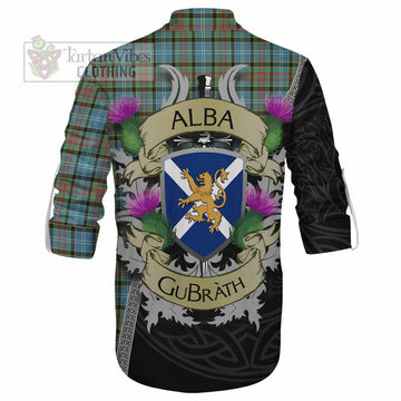 Tartan Vibes Clothing Brisbane Tartan Family Crest Ghillie Kilt Shirt Lion Rampant Royal Thistle Shield Celtic Inspired