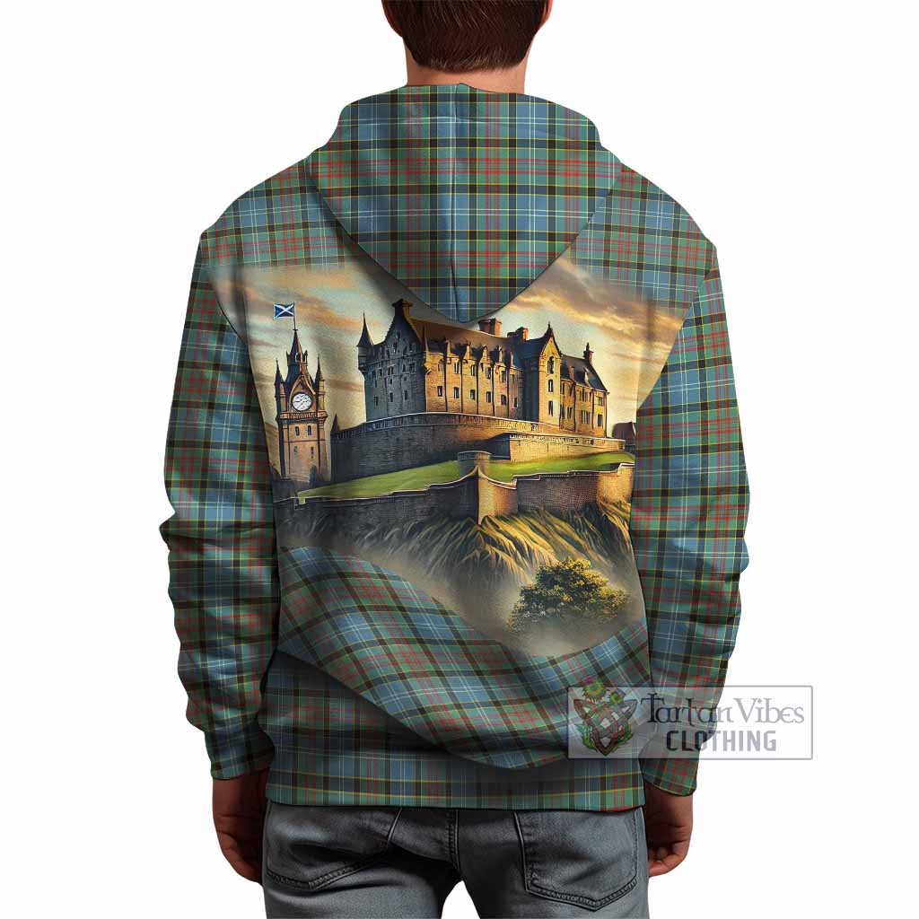 Tartan Vibes Clothing Brisbane Tartan Family Crest Hoodie with Scottish Ancient Castle Style