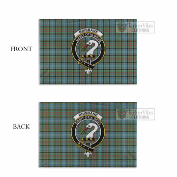 Tartan Vibes Clothing Brisbane Tartan House Flag with Family Crest