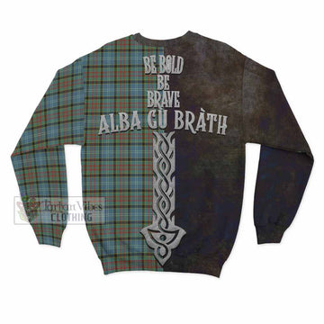 Brisbane Tartan Family Crest Sweatshirt Alba Gu Brath Be Brave Lion Ancient Style