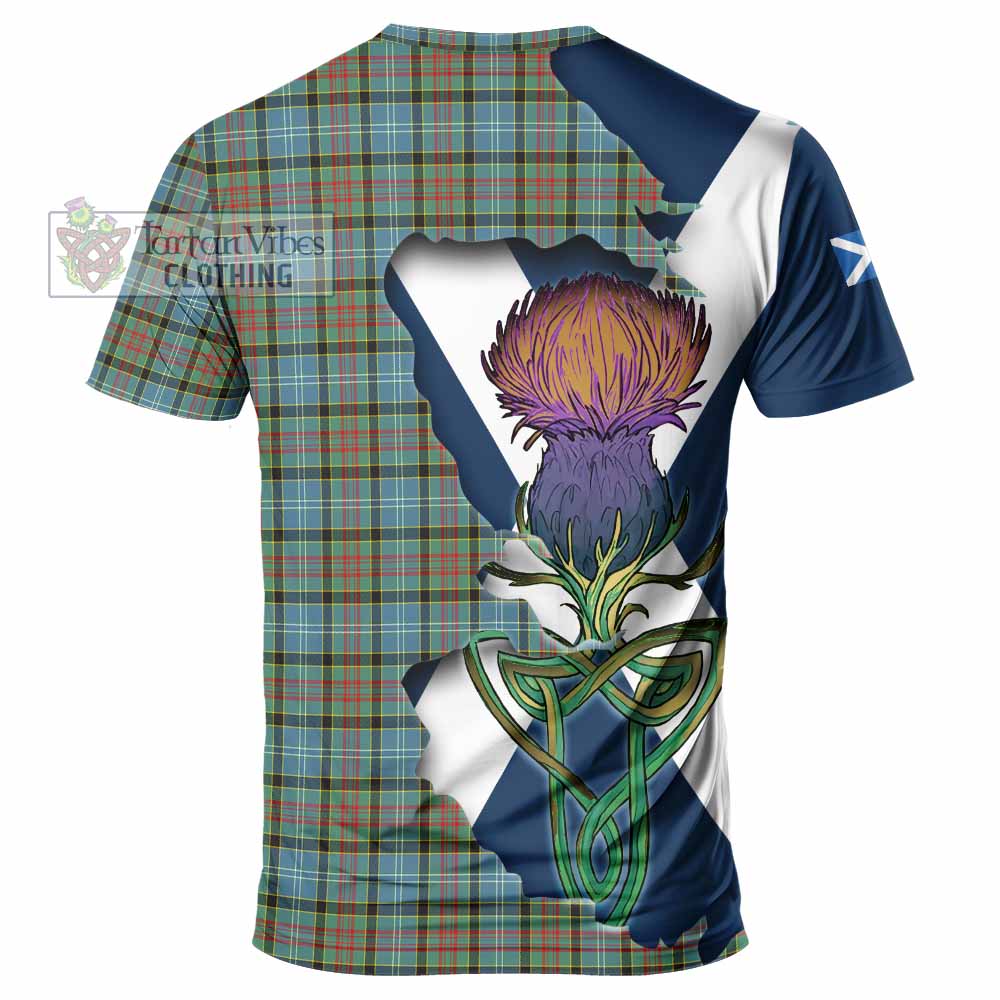 Tartan Vibes Clothing Brisbane Tartan Family Crest T-Shirt Scottish Thistle Celtic Inspired
