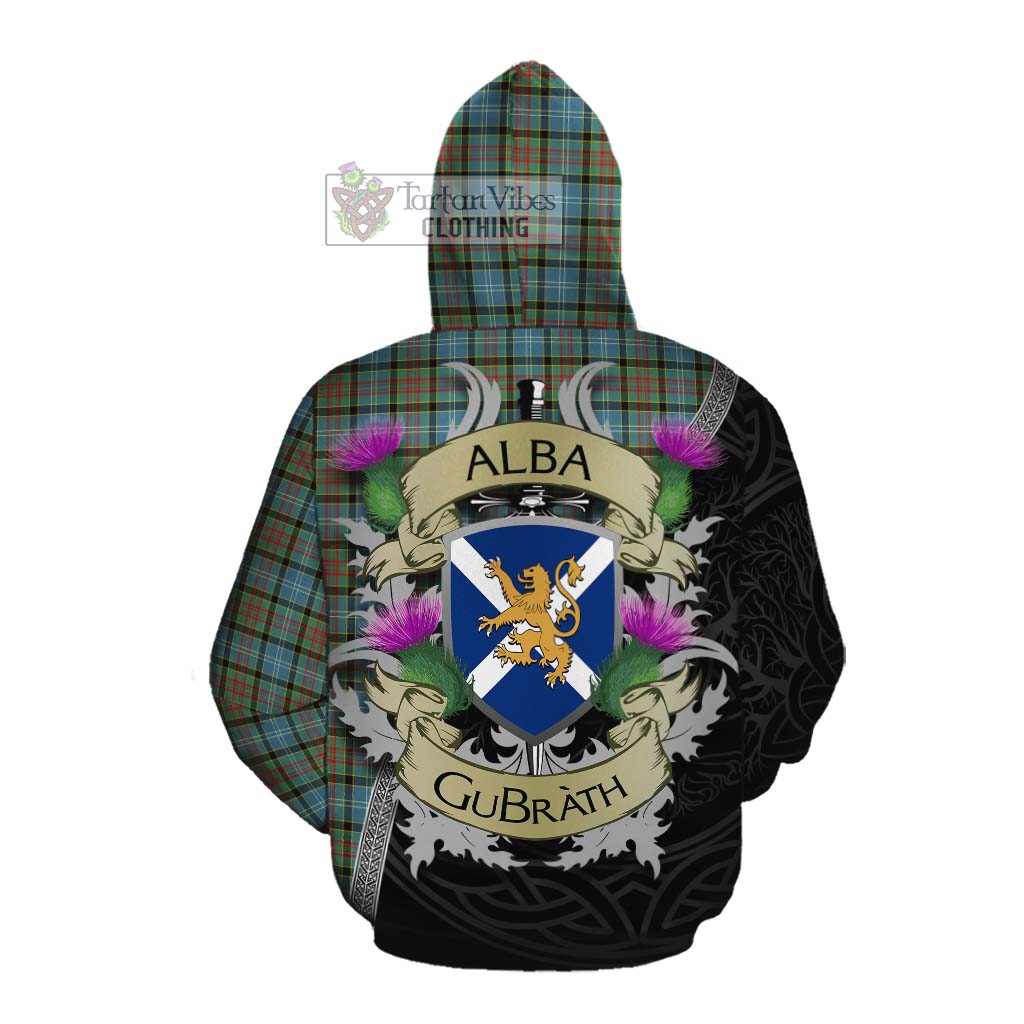 Tartan Vibes Clothing Brisbane Tartan Family Crest Cotton Hoodie Lion Rampant Royal Thistle Shield Celtic Inspired