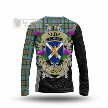 Tartan Vibes Clothing Brisbane Tartan Family Crest Long Sleeve T-Shirt Lion Rampant Royal Thistle Shield Celtic Inspired