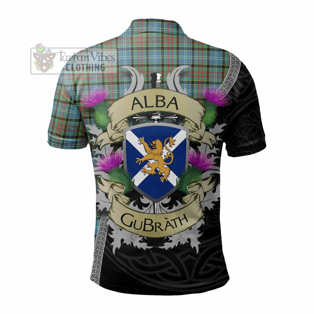 Tartan Vibes Clothing Brisbane Tartan Family Crest Polo Shirt Lion Rampant Royal Thistle Shield Celtic Inspired