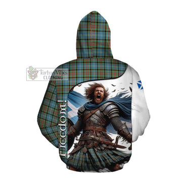 Brisbane Crest Tartan Cotton Hoodie Inspired by the Freedom of Scottish Warrior