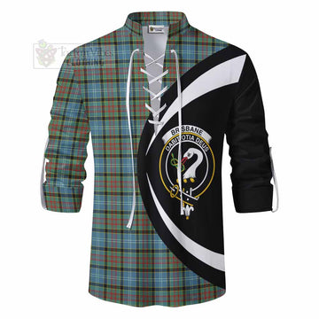 Tartan Vibes Clothing Brisbane Tartan Ghillie Kilt Shirt with Family Crest Circle Style