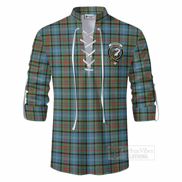 Tartan Vibes Clothing Brisbane Tartan Ghillie Kilt Shirt with Family Crest DNA In Me Style