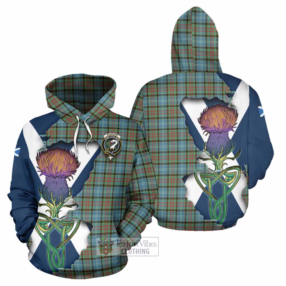 Tartan Vibes Clothing Brisbane Tartan Family Crest Hoodie Scottish Thistle Celtic Inspired