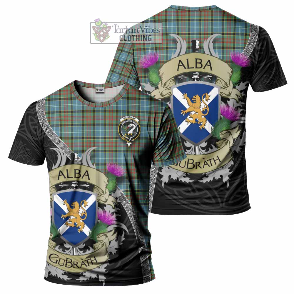 Tartan Vibes Clothing Brisbane Tartan Family Crest T-Shirt Lion Rampant Royal Thistle Shield Celtic Inspired