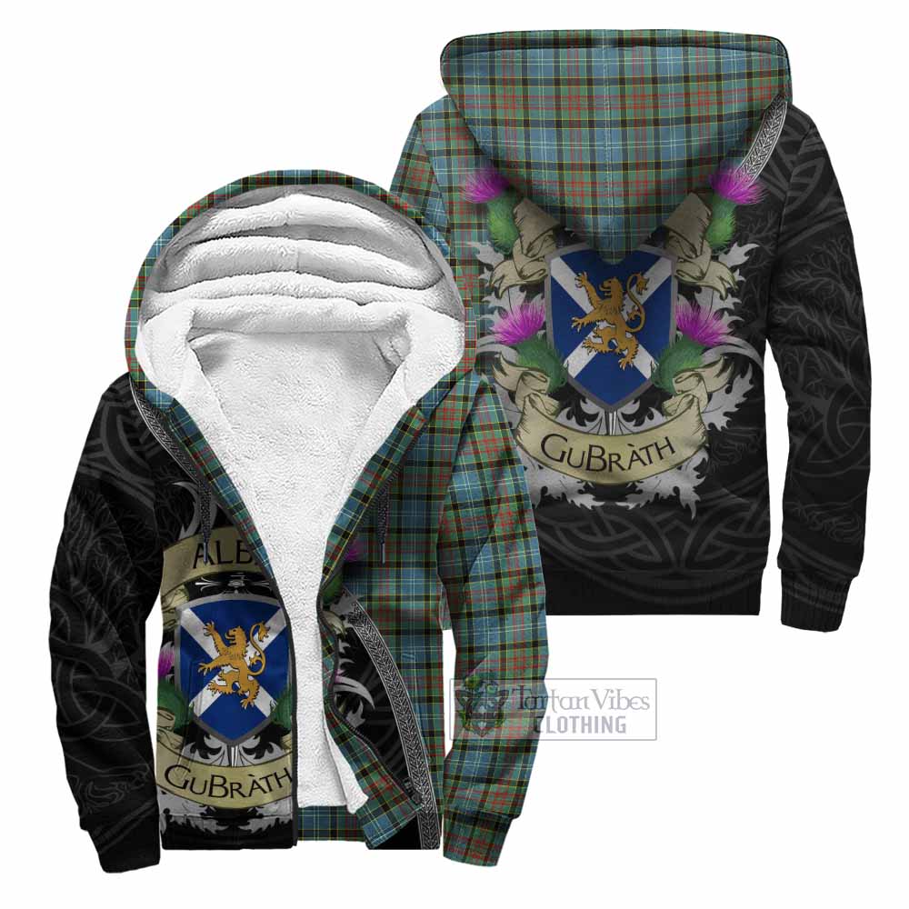Tartan Vibes Clothing Brisbane Tartan Family Crest Sherpa Hoodie Lion Rampant Royal Thistle Shield Celtic Inspired
