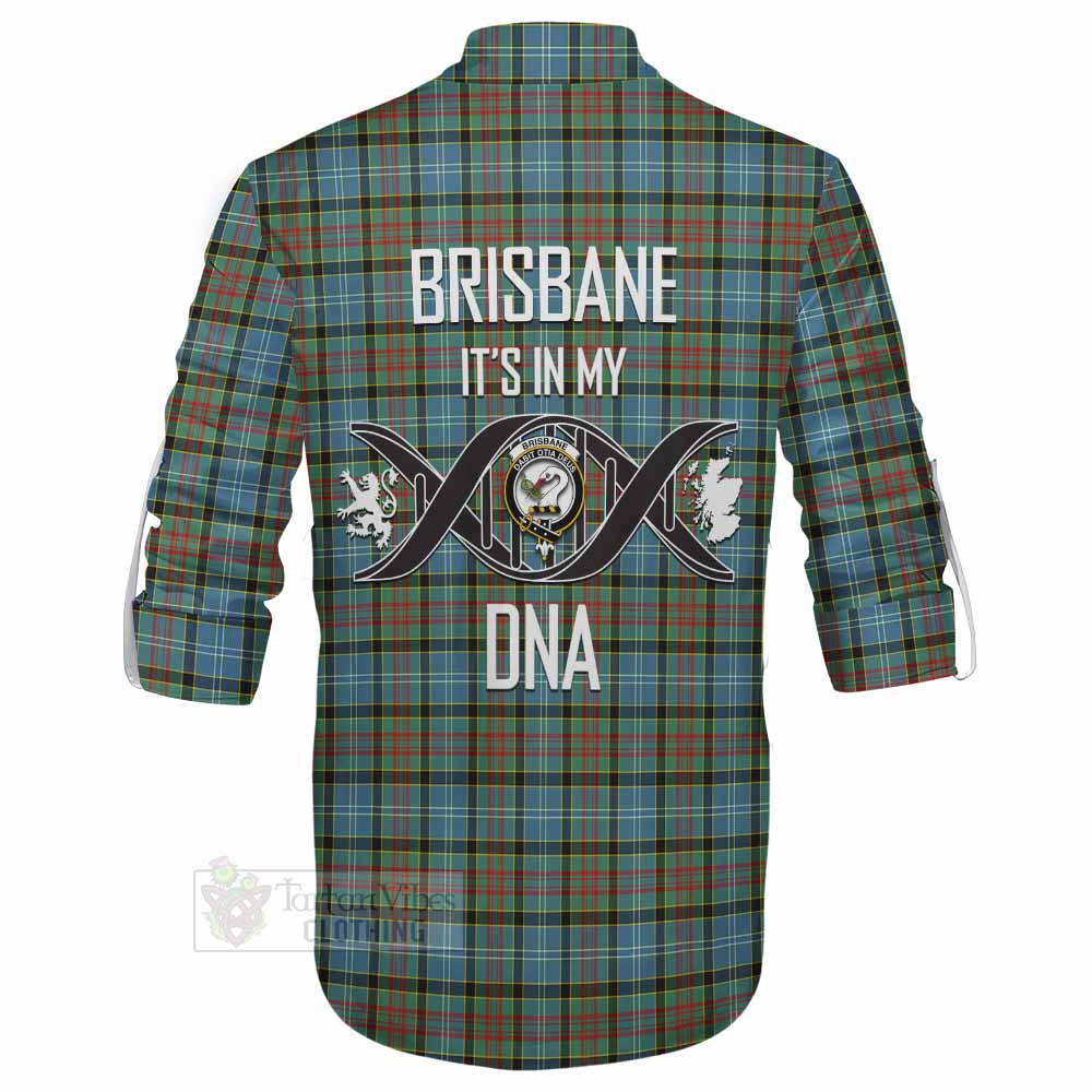 Tartan Vibes Clothing Brisbane Tartan Ghillie Kilt Shirt with Family Crest DNA In Me Style