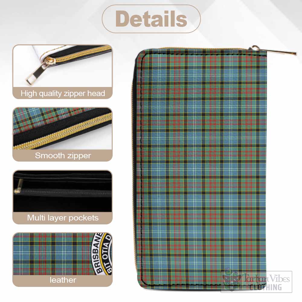 Tartan Vibes Clothing Brisbane Tartan Women's Leather Wallet with Family Crest