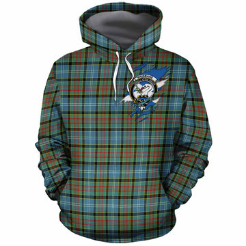Brisbane Clan Crest In Me Tartan Cotton Hoodie Scotland Flag Style