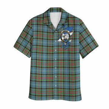 Brisbane Clan Crest In Me Tartan Hawaiian Shirt Scotland Flag Style