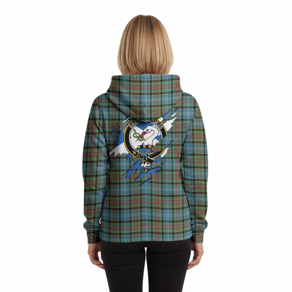 Brisbane Clan Crest In Me Tartan Hoodie Scotland Flag Style