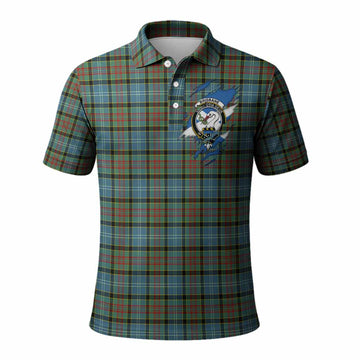 Brisbane Clan Crest In Me Tartan Polo Shirt Scotland Flag Style