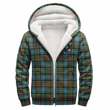 Brisbane Clan Crest In Me Tartan Sherpa Hoodie Scotland Flag Style