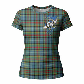 Brisbane Clan Crest In Me Tartan Women T shirt Scotland Flag Style