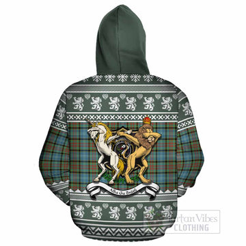 Brisbane Clan Tartan Crest Christmas Cotton Hoodie Coat of Arms Funny Style