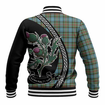 Brisbane Family Crest Tartan Baseball Jacket Alba Thistle Inspired