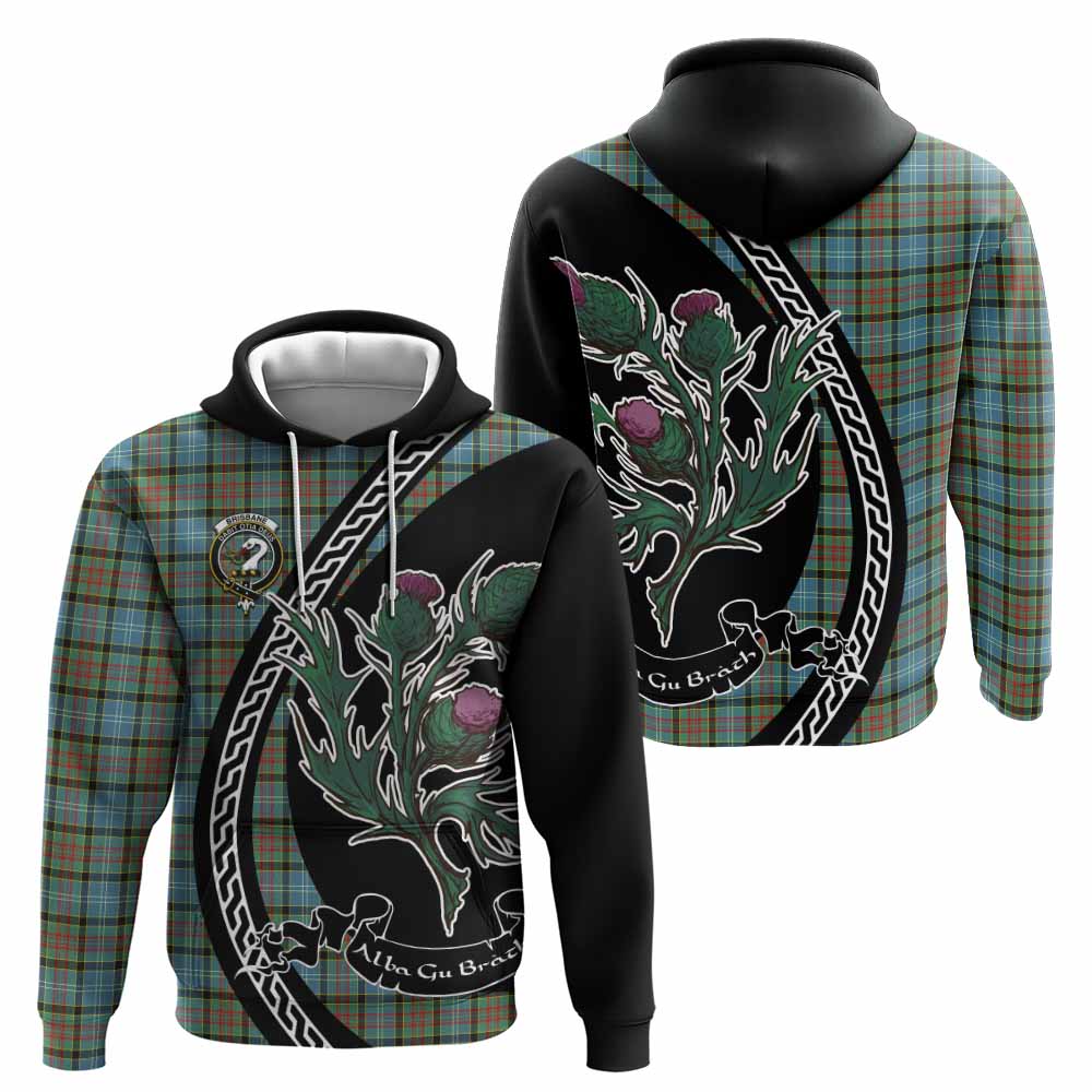 Brisbane Family Crest Tartan Hoodie Alba Thistle Inspired - Tartan Vibes Clothing