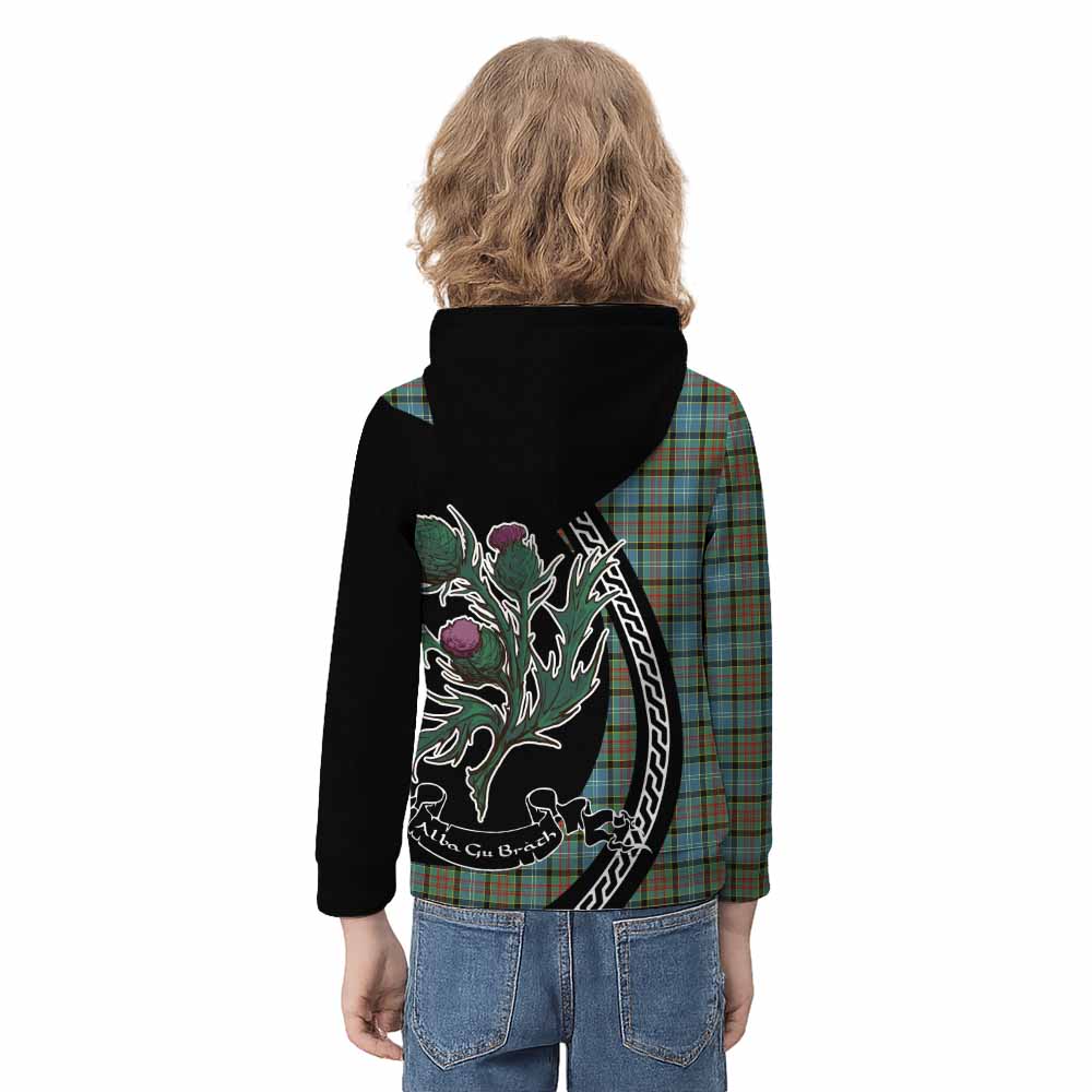 Brisbane Family Crest Tartan Kid Hoodie Alba Thistle Inspired - Tartan Vibes Clothing