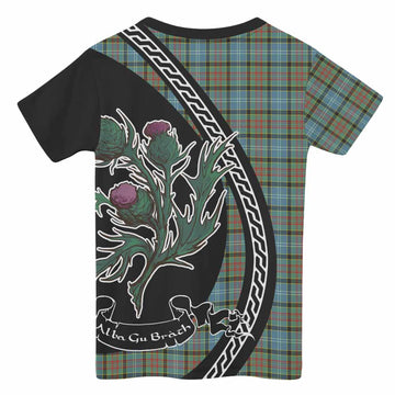 Brisbane Family Crest Tartan Kid T-shirt Alba Thistle Inspired - Tartan Vibes Clothing