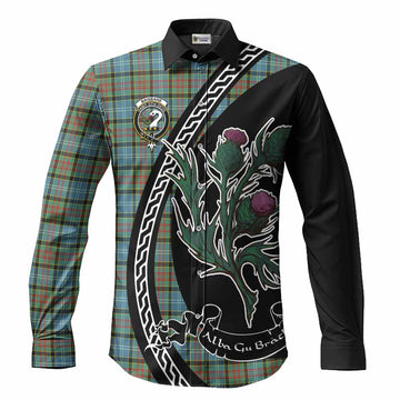 Brisbane Family Crest Tartan Long Sleeve Button Shirts Alba Thistle Inspired