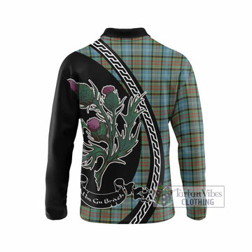 Brisbane Family Crest Tartan Long Sleeve Polo Shirt Alba Thistle Inspired