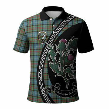 Brisbane Family Crest Tartan Polo Shirt Alba Thistle Inspired