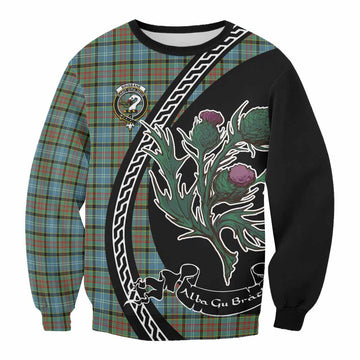 Brisbane Family Crest Tartan Sweatshirt Alba Thistle Inspired