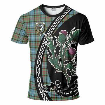 Brisbane Family Crest Tartan T-Shirt Alba Thistle Inspired